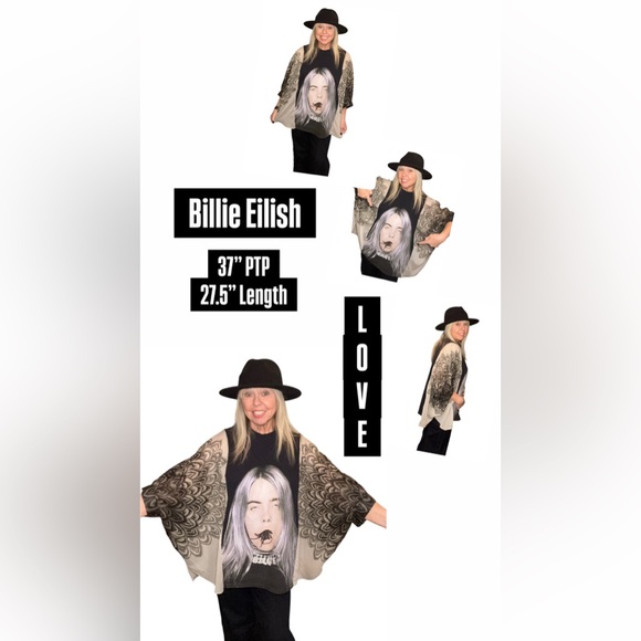 Billie Eilish Boho Rocktop - Picture 3 of 3